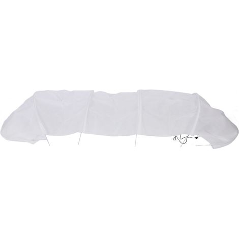 Couverture de rangée de tunnel de serre portable 3 mètres, filet de protection polyvalent à dégagement rapide pour légumes, fruits, fleurs, cultures, tissu non tissé en acier, style résistant au gel (1/5)