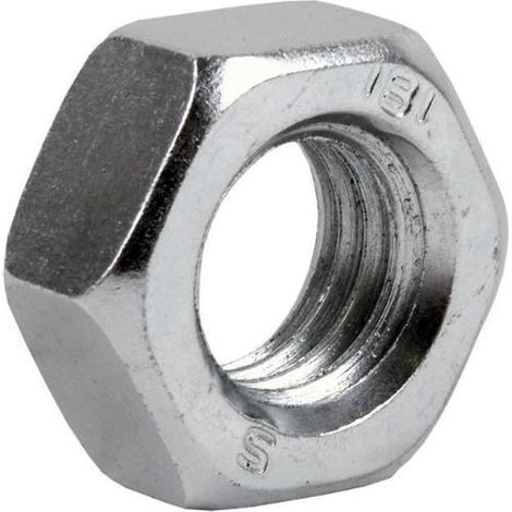 FONTANA tuerca hexagonal10 mm zincada din.934  caja 100 , Tuerca Hexagonal zincada Tamaño: 10 mm Caja de 200 unidades DIN 934 Realizadas en acero cincado, aportando