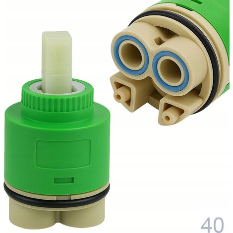 Keramikkartusche 40 mm hoch für Badewannen- und Duscharmaturen (1/5)