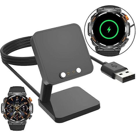 Câble de charge rapide USB pour montres connectées Colmi V68 et adaptateurs secteur (1/4)