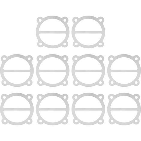 Juego de 10 juntas de aluminio de repuesto para compresor de aire con cilindro de 65 mm de diámetro. (1/4)