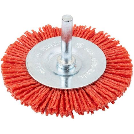 Spazzola versatile graphite nylon 75 mm diametro 6 mm gambo