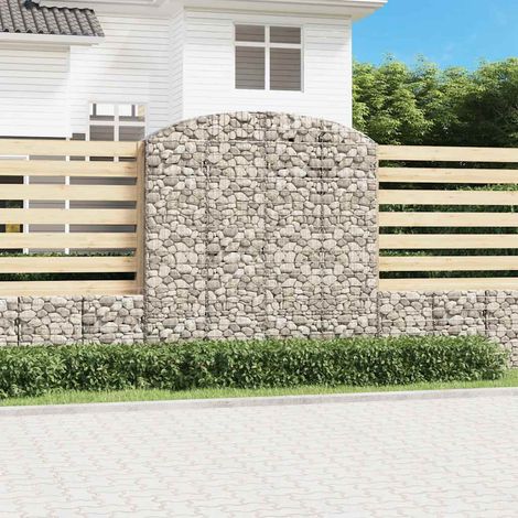 Gabion à arc élevé 200x50x200/220 cm Fer galvanisé