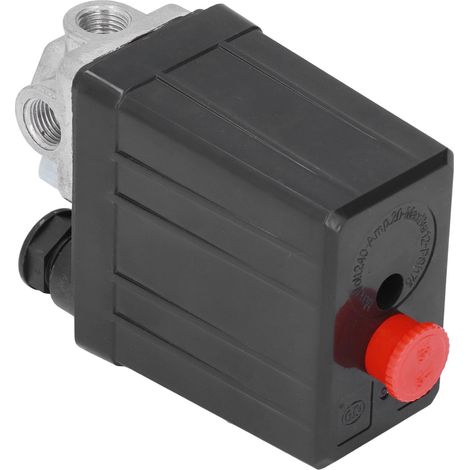 Interrupteur pression compresseur air vanne auto 4 trous 90-125PSI accessoire 220V (1/5)