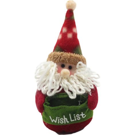Pendentif Bonhomme De Noël Poupée Vitrine Exquise Décoration Intérieure Maison Ornement Fête Garçon Fille (1/5)