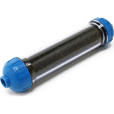 Wiltec NW-106 Filtre de charbon actif – 254 mm / 10 pouces – Perméabilité 5 µ – pour Systèmes d'osmose inverse Filtration Purification Eau potable robinet (1/3)