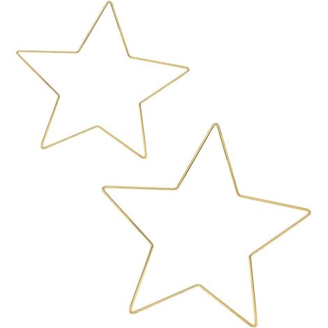 Cadre de Couronne Étoile en Fer 2 Pièces pour Macramé DIY (1/5)