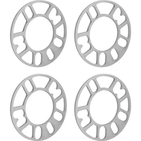 cales d'espacement de roue de 10 mm en alliage d'aluminium pour jantes 4 et 5 goujons, universelles pour voitures (1/5)