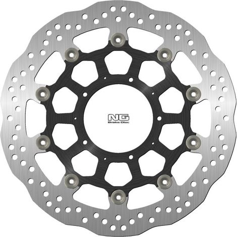 Disco de freno delantero flotante ondulado de 320 mm para Honda VFR 1200 '10-'17
