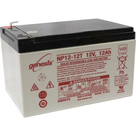 BATTERIE AGM VRLA PLOMB ETANCHE 12V - 12 Ah GENESIS
