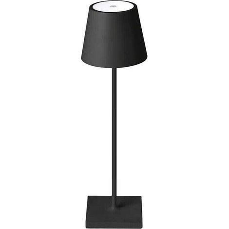 Lampada LED da tavolo Senza Fili Ricaricabile USB con controllo Soft Touch - WISDOM - Nero (1/3)
