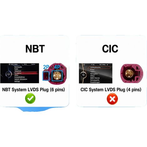 Décodeur d'interface Carplay, Support pour Android Auto, Installation facile, NBT (1/2)