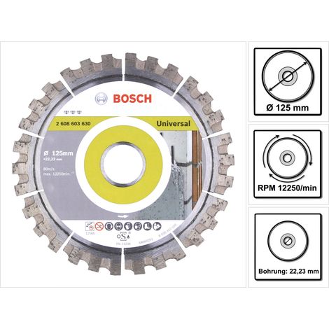Bosch Diamant Trennscheibe Best for Universal 125 x 22,23 mm ( 2608603630 )
