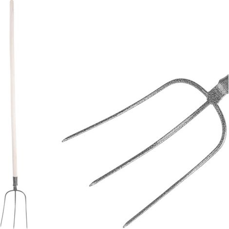 Gabel F103KX.WH, 3-zinkig, KomaXit, mit Stiel