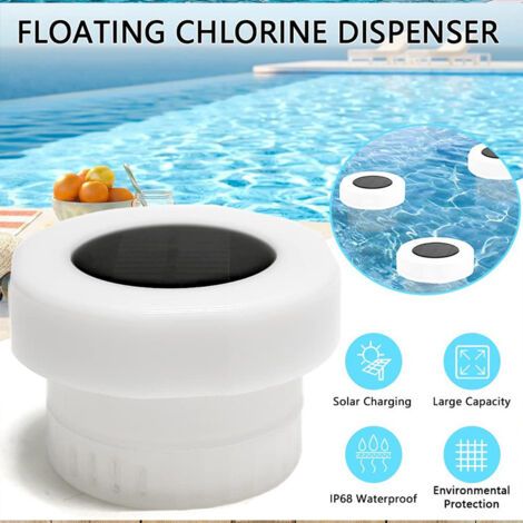 BARKBUSTERS Lot de 2 lampes solaires flottantes LED à changement de couleur automatique, étanches, pour bassin, jardin, piscine, étang, extérieur. (1/5)