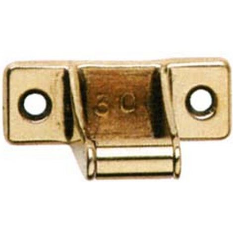 5PZ CAVALLOTTO CON RULLO A PIASTRINA OTTONE LUCIDO - mm.25h.