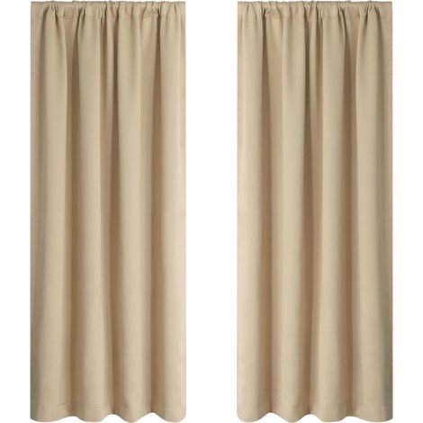 Rideaux occultants dédiés pour chambres et salons — Rideaux occultants thermo-isolants, Dimensions : 96 x 137 cm (1/5)