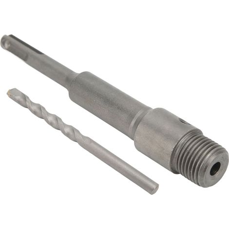 Adaptateur de queue de foret creux électrique 155 mm argenté pour scie cloche à béton (1/5)