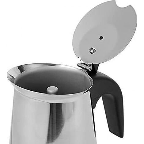 Cafetière italienne 12 tasses en acier inoxydable (1/4)