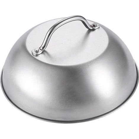 Couvercle de plaque de cuisson en acier inoxydable avec poignée