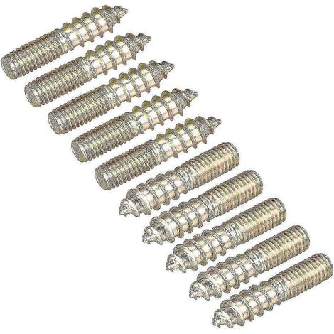 Vis à bois M5x25mm (lot de 50) à double extrémité, pour l'assemblage de meubles en bois (1/5)