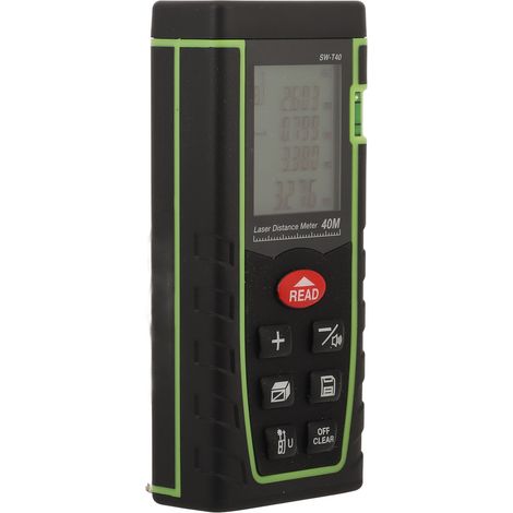 Télémètre laser portable 630-670 nm, outil de mesure laser infrarouge haute précision, portée 40 m