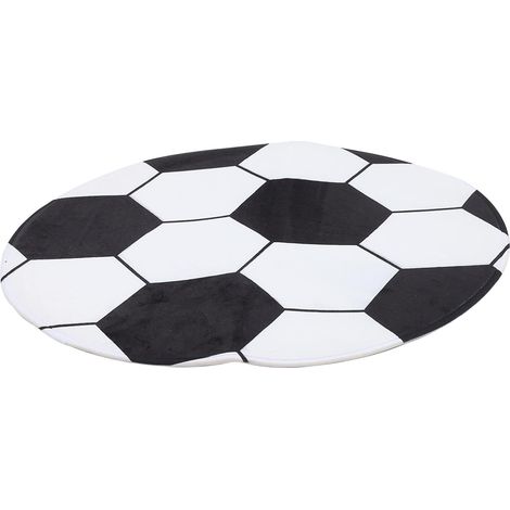 Tapis De Football Rond Décoratif pour Porte Entrée Design Original Forme De Ballon (1/5)