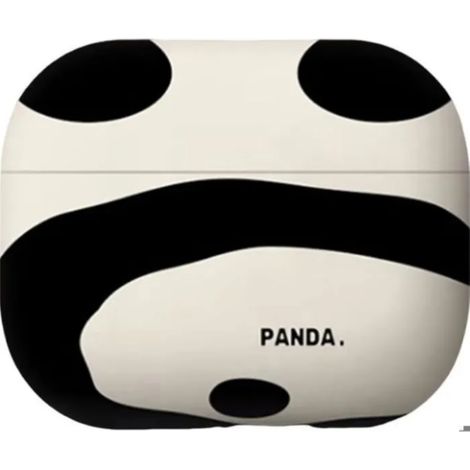AirPods-Etui der 4. Generation im weißen Panda-Design + weißes, kugelförmiges Trageband. (1/5)