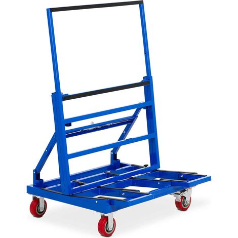 Charriot de manutention professionnel jusqu'à 600 kg pvc acier rouge (1/5)