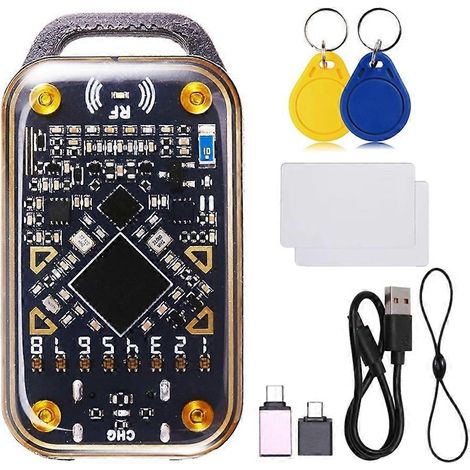 Chameleon Ultra RFID-Chip-Lesegerät, NFC-Smartcard-Emulator + 2 CUID-Schlüsselanhänger/Ausweiskarten, Smartcard-Dekodierung (1/5)