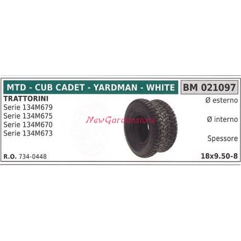 Rueda segadora MTD 134M679 021097