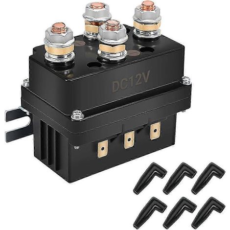 Treuil Solénoïde Relais Contacteur 12v 500A Treuil Relais Pouce Camion Pour 8000-15000lbs VTT Bateau 4x 4 (1/5)