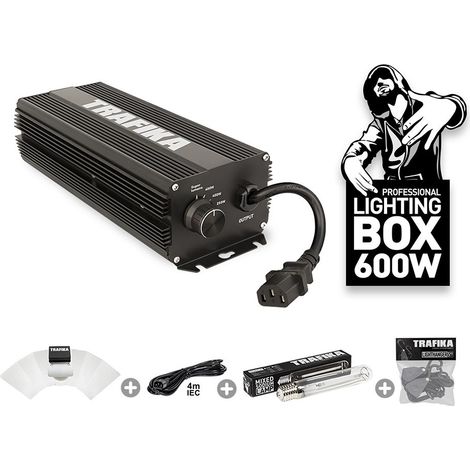 Kit d'Éclairage Digital 600W – TRAFIKA Ballast Numérique, Ampoule HPS, MH