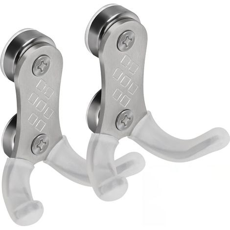Crochet magnétique support porte-filtre café lot de 2 en acier inoxydable, rangement tamper pot à lait entonnoir pour machine espresso (1/5)