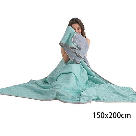 Couverture rafraîchissante en soie glacée de qualité supérieure, douce et confortable, idéale pour le salon. (1/5)