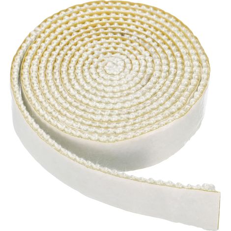 Joint de poêle à bois de 1,9 cm x 0,3 cm x 185,4 cm, en fibre de verre, autocollant plat, résistant aux hautes températures (1/5)