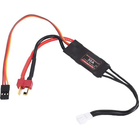 Contrôleur de Vitesse électrique ESC sans Balais AM32 30A pour s à Rotor Externe 1224 1621 2204 - LiPo 2S-3S, Bec 6V 2A, Démarrage Bidirectionnel et Sinusoïdal (1/5)