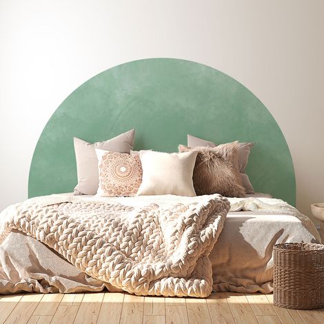 Stickers tête de lit - Couleur tendance - 160 x 130 cm - Pour lits (120 à 140 cm) - Adhésif MAT (1/2)
