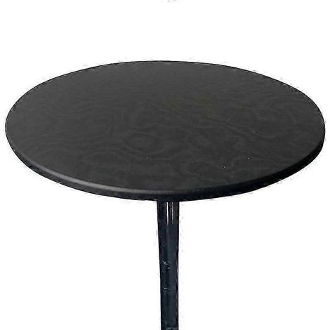 Nappe ronde élastique de 100 cm, imperméable (noire) (1/3)