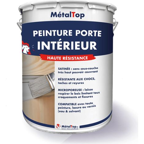 Peinture Porte Intérieure - Ivoire - Ton pierre - RAL 1015 - 15 L - Métaltop (1/5)