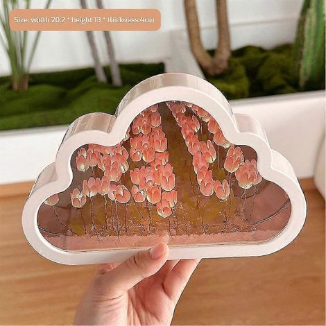 Lampe Tulipe Nuage, Miroir de chevet, Veilleuse, Cadeau d'anniversaire, Matériel à faire soi-même (1/5)