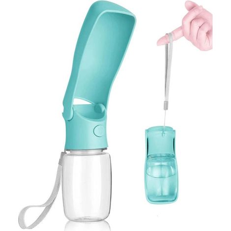 Zusammenfaltbare Hunde-Wasserflasche, tragbarer Wasserspender für Hunde, auslaufsichere Reise-Wasserflasche für Hunde und Katzen, ideal für Spaziergänge und Wanderungen im Freien.