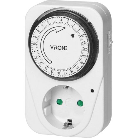 Virone MT-1(GS) Temporizador Enchufe de 15 Minutos - Máx. 3500 W Schuko