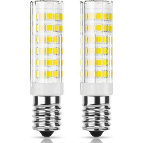 YMYNY LED E14 hotte aspirante, 7W équivalent halogène 76LED 220V-240V, Blanc froid, Ampoule petite culot à vis pour hotte et frigo, Non dimmable, 2 Pièces (1/4)