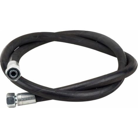 Lem Select – Flexible hydraulique 2SN 3/8" – Raccords droits femelle DIN 24° DKOL12 – Longueur 400mm – Pression nominale élevée