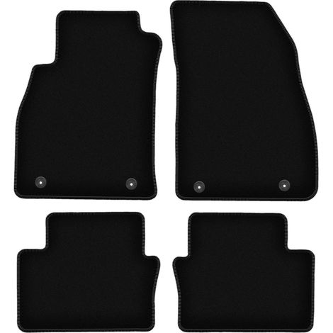 Alfombrillas de terciopelo negro BASIC para: Opel Insignia A sedán, familiar, gran turismo, liftback (2008-2017) (1/5)