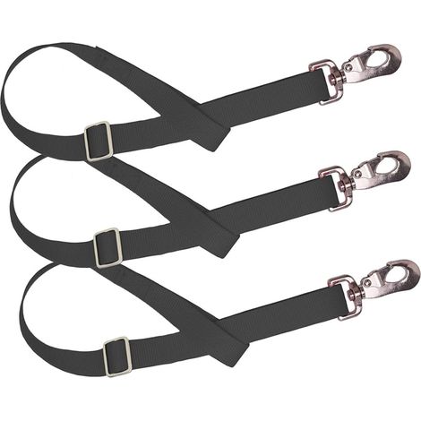 Lot De 2 Sangles De Suspension Réglables Et Réutilisables Pour Mangeoires À Chevaux 3 Pièces X 2 (1/5)