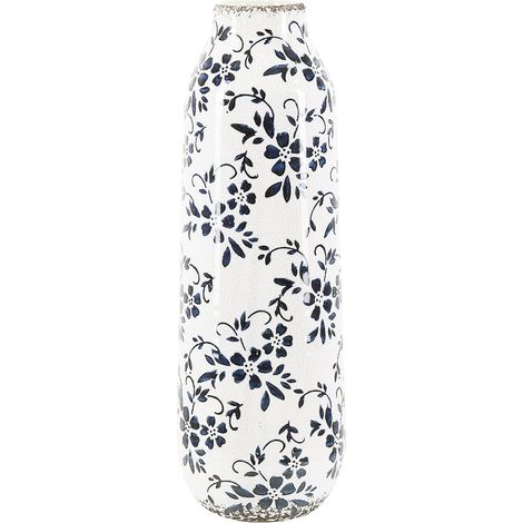 Flower Vase MULAI Stoneware 35 cm White