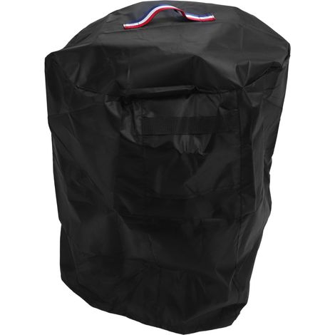 Housse ronde pour foyer extérieur anti-UV déperdition eau poussière aération poignée polyesters brasero terrasse jardin 252g avec sac (1/5)