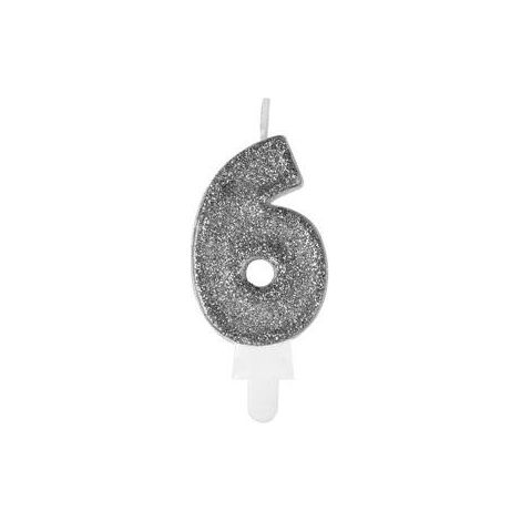 Premium-Kerze 6 Silber